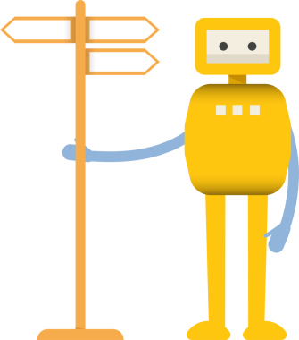 Çizgi Robot Karakteri Clipart