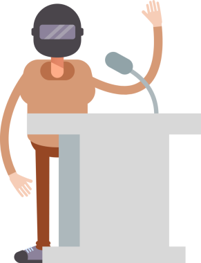 Miğfer Karakterli Adam Clipart