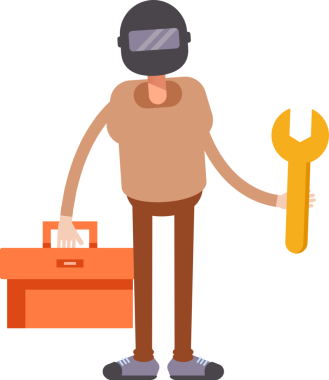 Miğfer Karakterli Adam Clipart