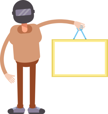 Miğfer Karakterli Adam Clipart