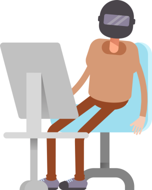 Miğfer Karakterli Adam Clipart