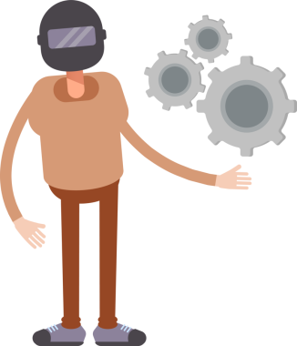 Miğfer Karakterli Adam Clipart