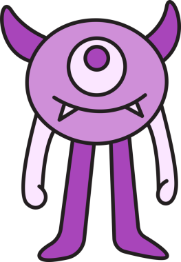 Şirin ve Komik Canavar Karakteri