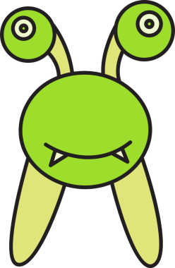 Şirin ve Komik Canavar Karakteri