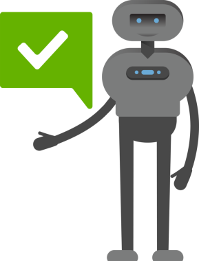 İnsanımsı Robot Karakteri ve İşaretle