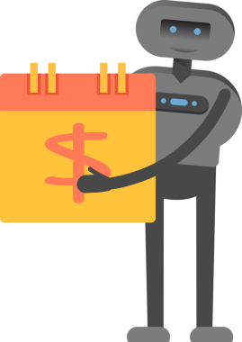 İnsansı Robot Karakteri ve Ödeme Tarihi Takvimi