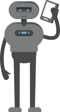 Akıllı Telefonla Konuşan İnsansı Robot Karakteri