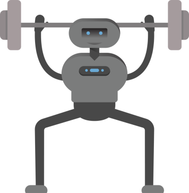 İnsansı Robot Karakteri Top Oynuyor