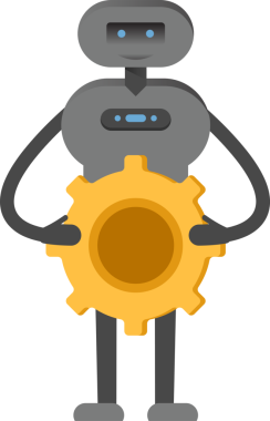 İnsansı Robot Karakteri Vites Tutma Aracı