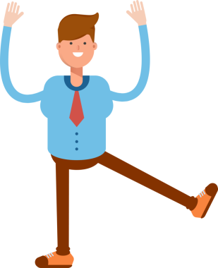 İş Adamı Karakteri Rahatlatıcı Çizim