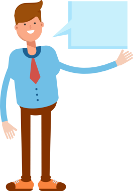 İş Adamı Karakteri ve Konuşma Baloncuğu