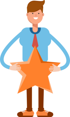 İşadamı Karakteri Tutucu Yıldız