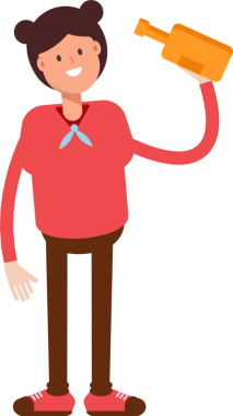 Tatlı Kız Karakteri Bira İçiyor