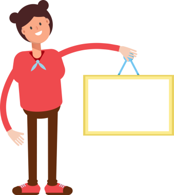 Şirin Kız Karakteri Boş İmza Tutuyor