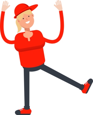 Kız Karakteri Rahatlatıcı Çizim