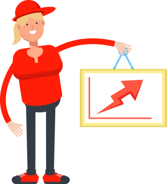 Kız Karakter Tutucu Ok Çizelgesi