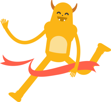 Sevimli Canavar Karakteri Clipart