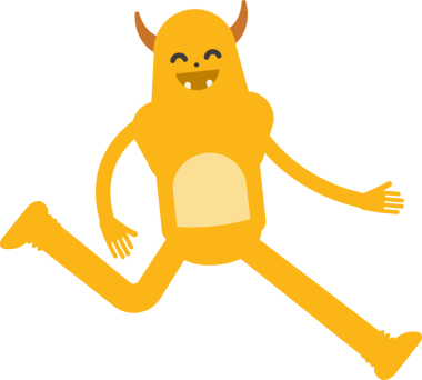 Sevimli Canavar Karakteri Clipart