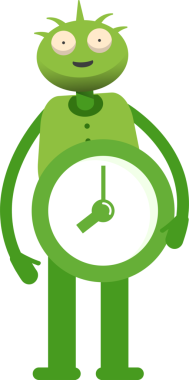 Sevimli Canavar Karakter Tutma Saati