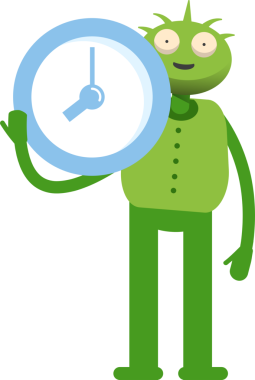 Sevimli Canavar Karakter Tutma Saati