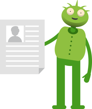 Sevimli Canavar Karakteri Tutma İş Başvurusu Belgesi