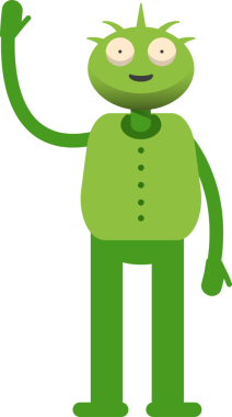 Sevimli Canavar Karakteri Selamlama