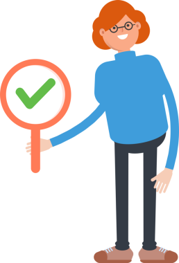 İnek Kadın Karakteri Deneme İşareti Gösteriyor