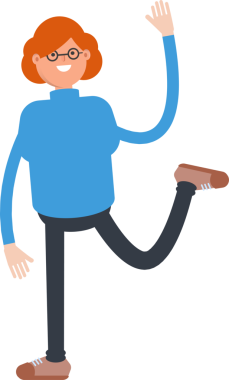 İnek Kadın Karakteri Rahatlatıcı Çizim