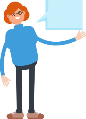 İnek Kadın Karakteri ve Konuşma Baloncuğu