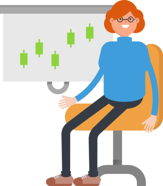 İnek Kadın Karakter Sunar Mum Çizelgesi