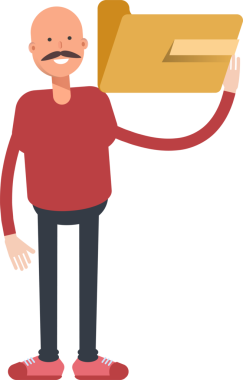 Kel Adam Karakter Tutma Dizininin Görünümü