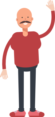 Kel Adam Karakterinin İllüstrasyonuName