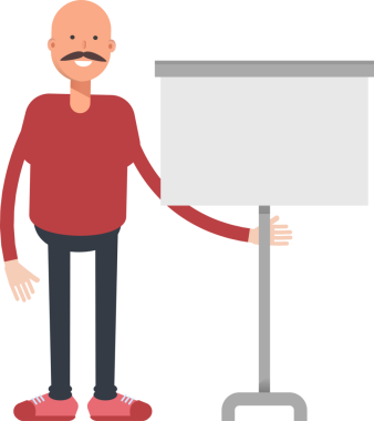 Kel Adam Karakterinin İllüstrasyonu