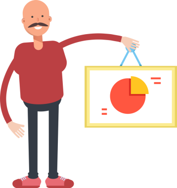 Kel Adam Karakterinin İllüstrasyonu