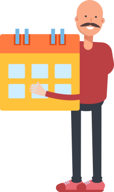 Kel Adam Karakterinin İllüstrasyonu