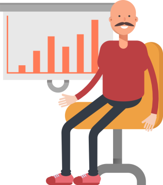 Kel Adam Karakterinin İllüstrasyonu
