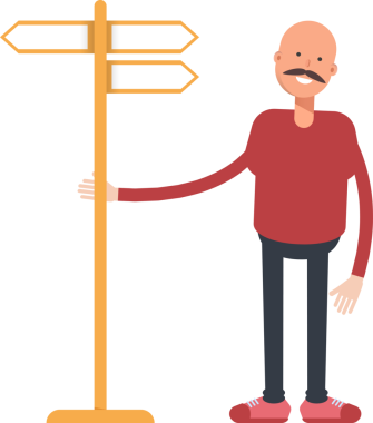 Kel Adam Karakterinin İllüstrasyonu