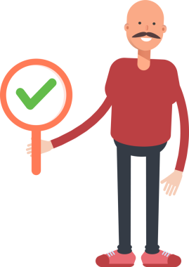 Kel Adam Karakterinin İllüstrasyonu