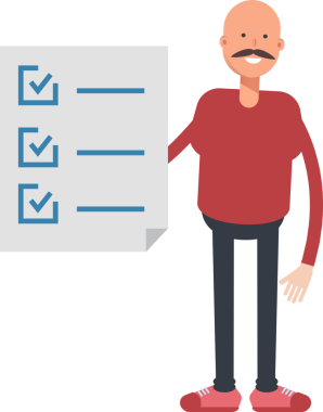 Kel Adam Karakterinin İllüstrasyonu