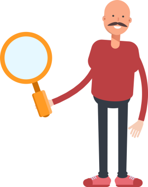 Kel Adam Karakterinin İllüstrasyonu