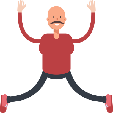 Kel Adam Karakterinin İllüstrasyonu