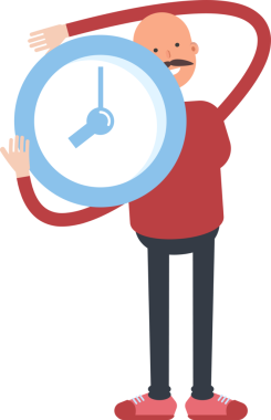 Kel Adam Karakterinin İllüstrasyonu