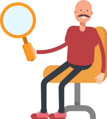 Kel Adam Karakterinin İllüstrasyonu