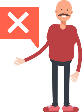 Kel Adam Karakterinin İllüstrasyonu