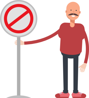 Kel Adam Karakterinin İllüstrasyonu