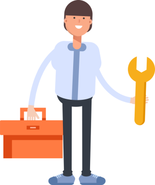 Illustration of Businessman Character