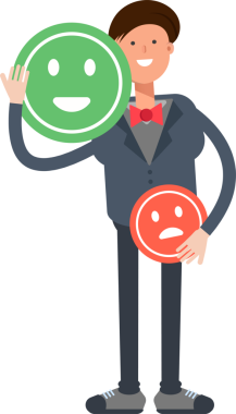 Nazik İşadamı Karakteri ve Duygu Simgesi