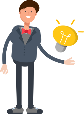 Nazik İşadamı Karakteri ve Ampulünün Görünümü