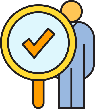 Büyüteç Simgesinde İşaretle ve İşaretle