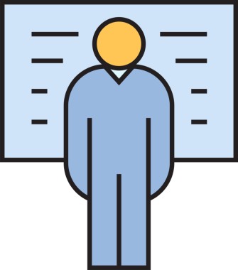 Halk ve Beyaz Tahta Simgesi